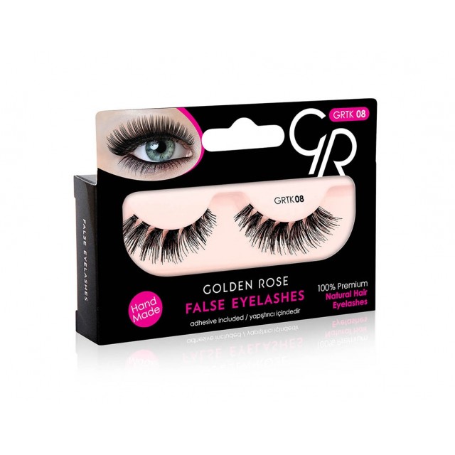 GOLDEN ROSE False Eyelashes And Adhesive GRTK 08